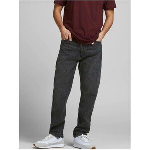 Dark Grey Straight Fit Jeans Jack & Jones Chris - Mens