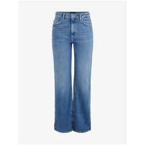 Blue Wide Jeans Pieces Leah - Women