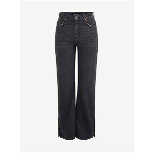 Black Wide Jeans Pieces Leah - Women