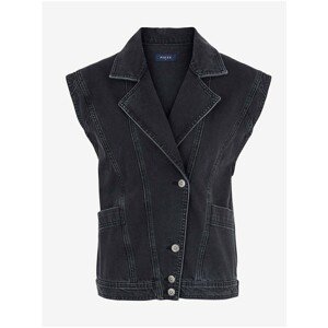 Black Denim Vest Pieces Leah - Women