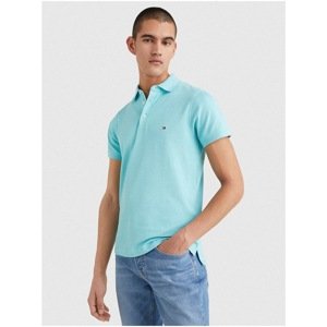 Turquoise Men's Polo T-Shirt Tommy Hilfiger 1985 Slim Polo - Men