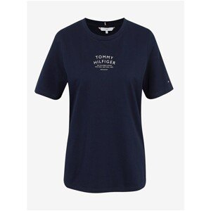 Dark blue women's T-shirt with Print Tommy Hilfiger - Women