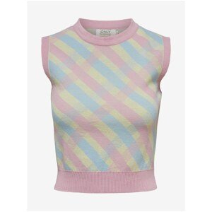 Blue-pink sweater vest ONLY Ariana - Ladies
