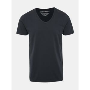 Dark blue men basic T-shirt Jack & Jones Basic - Men