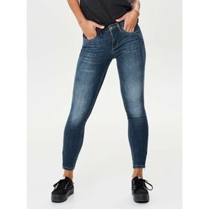 Blue Skinny Jeans with Zippers on Legs ONLY - Women