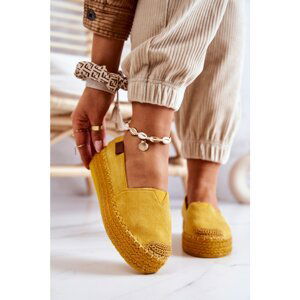 Slip-on Suede Espadrilles Yellow Lesley