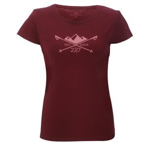 APELVIKEN - women's t-shirt with short sleeves - Wine red