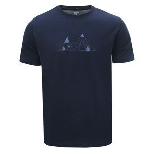 OPPEBY - Men's merino t-shirt - Navy