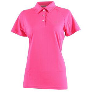 FRÖSAKER - women's, functional POLO t-shirt with cr. sleeve - pink