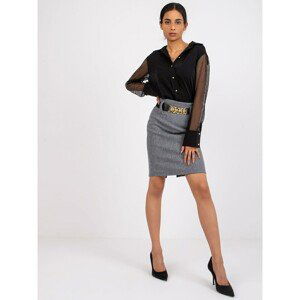 Gray skirt with Lyon belt