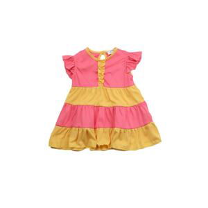 Trendyol Fuchsia Color Block Girl Knitted Dress