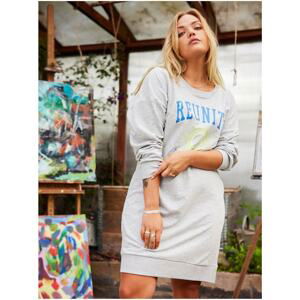 Light Grey Sweatshirt Dress ONLY CARMAKOMA Penny - Women