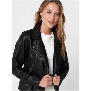 Black Leatherette Crooked ONLY Melisa - Women