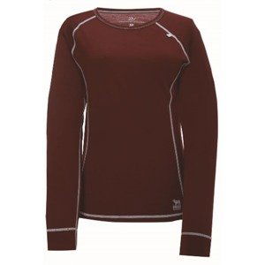 ULLANGER - women's top with dl. sleeve (merino wool) - burgundy