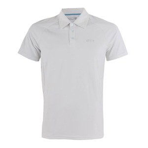 FRÖSAKER - functional men's POLO t-shirt with cr. sleeve - gray