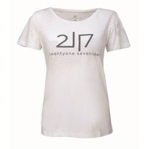 VIDA - women's cotton t-shirt with kr. sleeve - white