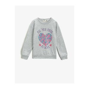 Koton Girl's Gray Sweatshirt - 2kkg17752ok