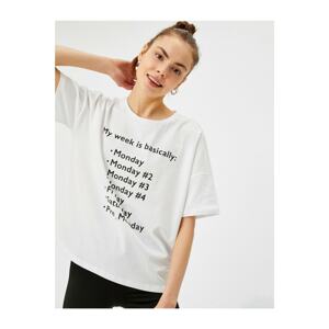 Koton Printed T-Shirt Crew Neck Cotton