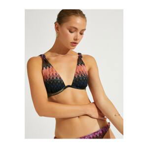 Koton Patterned Bikini Top