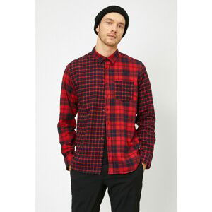 Koton Plaid Single Pocket Slim Fit Lumberjack Shirt