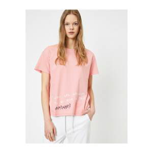 Koton T-Shirt - Pink - Regular