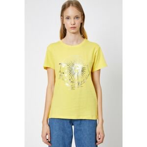 Koton Women's Yellow Tshirt Ss