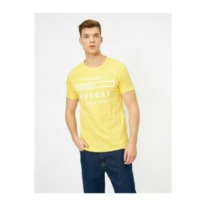 Koton Men's Yellow T-shirt