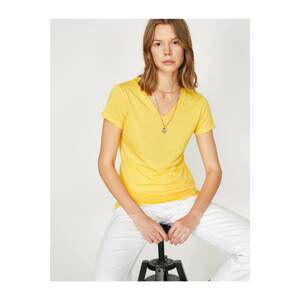 Koton Standard Cut V-Neck Basic T-Shirt