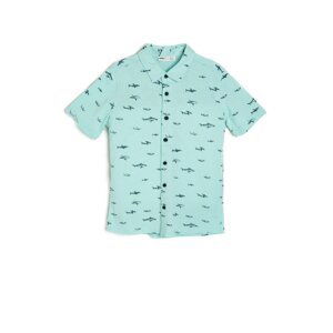 Koton Green Boy Patterned Shirt