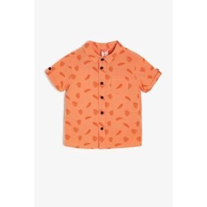 Koton Coral Patterned Baby Boy Shirt