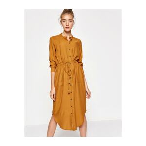 Koton Button Detailed Dress