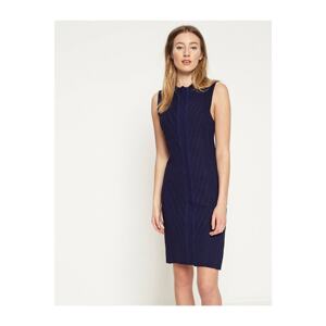 Koton Women's Navy Blue Patterned Dress