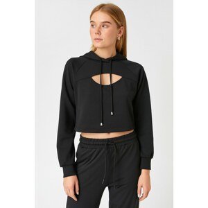 Koton Sweatshirt - Black - Slim fit