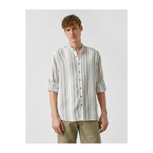 Koton Judge Collar Striped Shirt