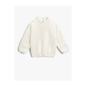 Koton Quilted Turtleneck Sweatshirt