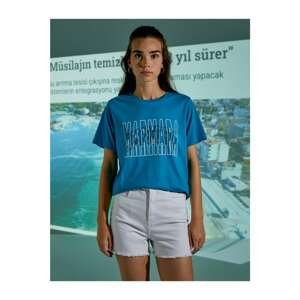 Koton Marmara Themed Printed T-Shirt Cotton