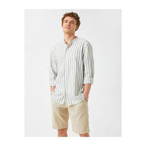 Koton Judge Collar Striped Shirt