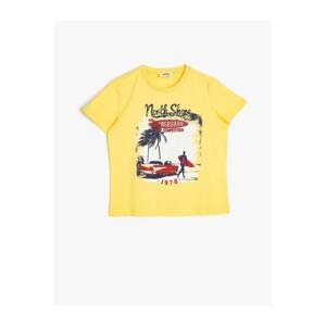 Koton Boy's Yellow T-Shirt