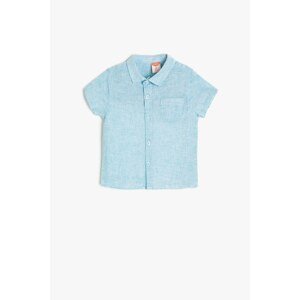 Koton Blue Baby Boy Pocket Detailed Shirt