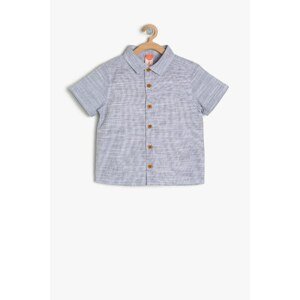 Koton Gray Baby Boy Classic Collar Shirt