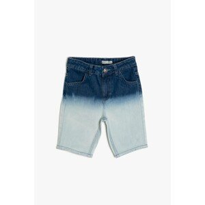 Koton Blue Boy Color Block Jean Shorts