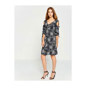 Koton Women's Gray Patterned Dress