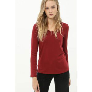 Koton Women's Wine Colored Blouse