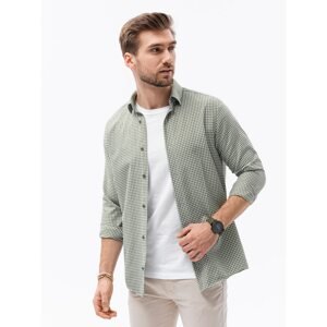 Ombre Clothing Men's shirt with long sleeves K622