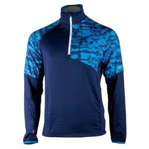 GTS - Mens Sports Sweatshirt, 1/2 zipper - D.Blue