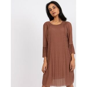 Brown pleated dress from Belfast