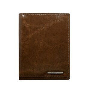Brown wallet for a man with RFID system