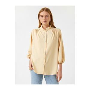 Koton Judge Collar Balloon Sleeve Shirt