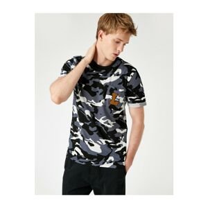 Koton Camouflage Patterned T-Shirt Cotton