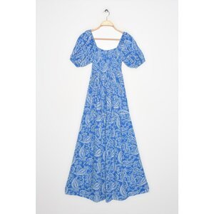 Koton Women's Blue Patterned Dress